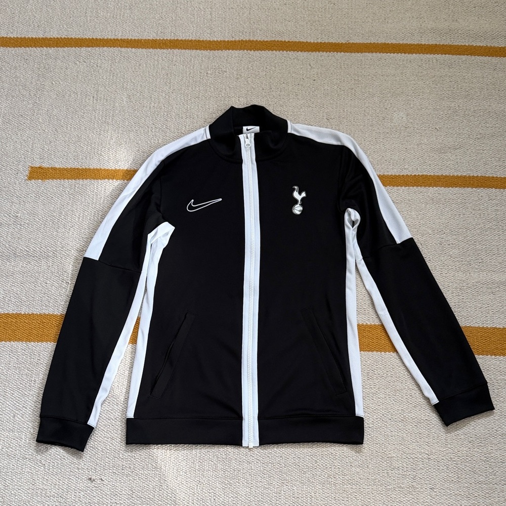 Nike Black and White Tottenham Hotspurs Track Jacket, Mens S